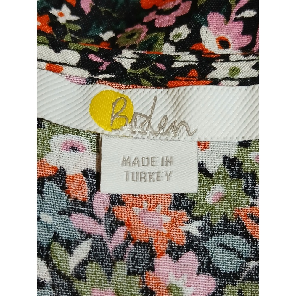 Boden Floral Print V Neck Long Sleeve Blouse Shirt Top Women's US 6 UK 10 - Picture 3 of 5